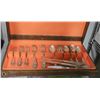 Image 1 : SILVERWARE COLLECTION IN WOOD BOX