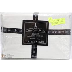 HOTEL NEW YORK ,TWIN WRINKLE FREE SHEET SET