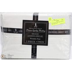 HOTEL NEW YORK ,TWIN WRINKLE FREE SHEET SET