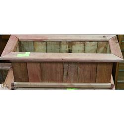 WOODEN 11.5"X27"X10" PLANTER