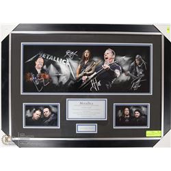 FEATURED: METALLICA SIGNED LTD ED FRAMED PHOTO