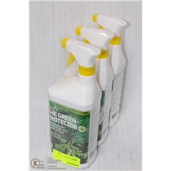 LOT OF 3 BOTTLES OF GREEN PROTECTOR ON CHOICE