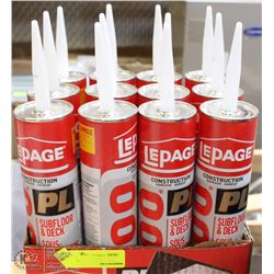 LOT OF 12 TUBES OF LEPAGE PL400