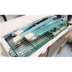 GREEN METRO STORAGE RACKING-NO CASTORS