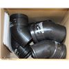 Image 1 : BOX OF 3" 45 DEGREE PVC ELBOW DURAVENT PARTS