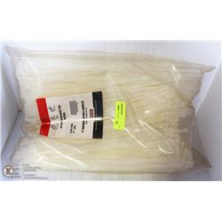BAG OF 1000 14 5/8"  WHITE CABLE TIES