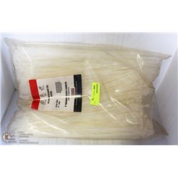 BAG OF 1000 14 5/8"  WHITE CABLE TIES