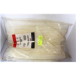BAG OF 1000 14 5/8"  WHITE CABLE TIES