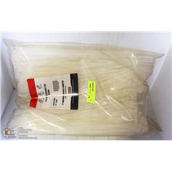 BAG OF 1000 14 5/8"  WHITE CABLE TIES