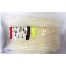 BAG OF 1000 14 5/8"  WHITE CABLE TIES