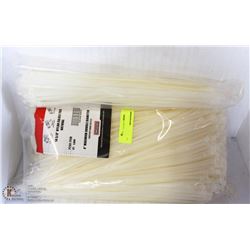 BAG OF 1000 14 5/8"  WHITE CABLE TIES