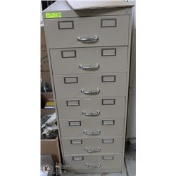 7 DRAWER METAL PARTS CABINET 20"X28"X51"