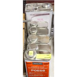 LOT OF 5 TOTAL LINE SYNTHETIC ESTER REFRIGERANT