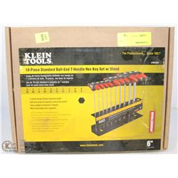 KLEIN TOOLS 10 PC HEX KEY SET WITH STAND