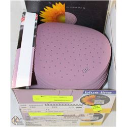 2 PACKS OF 100 - 180 GRIT SANDING DISCS 6"