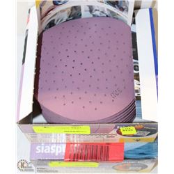 2 PACKS OF 100 - 320 GRIT SANDING DISCS 6"