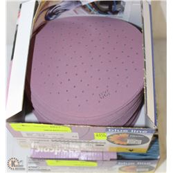 2 PACKS OF 100 - 120/500 GRIT SANDING DISCS 6"