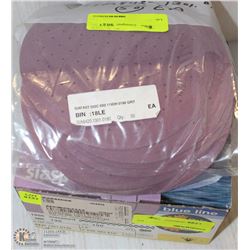 2 PACKS OF 100 - 180/120 GRIT SANDING DISCS 6"