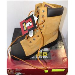 PAIR OF NEW GERB SIZE 8 STEEL TOED WORK BOOTS