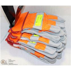 BUNDLE OF 6 SPLIT LEATHER WORK GLOVES ON CHOICE