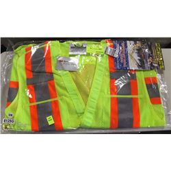 LOT OF 3 SIZE SMALL 3M HI-VIS VESTS