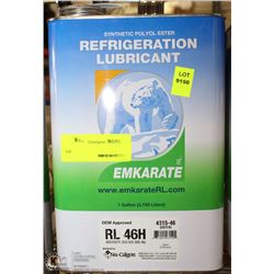 LOT OF FOUR 1 GALLON  SYNTHETIC REFRIGERANT