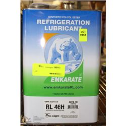 LOT OF FOUR 1 GALLON  SYNTHETIC REFRIGERANT