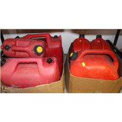 LOT OF 6 GAS CANS