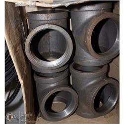 LOT OF 4 HEAVY DUTY METAL 4"- "T" 'S