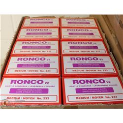 CASE WITH 10 PACKS OF 100 SIZE MEDIUM VINYL