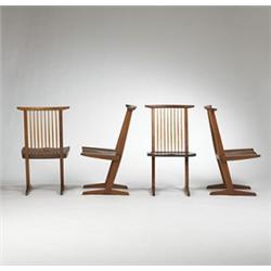 George Nakashima Conoid chairs, set of four