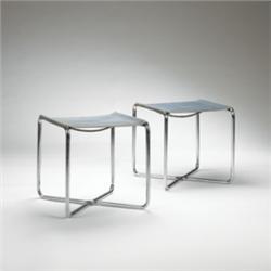 Marcel Breuer B-8 stools, pair