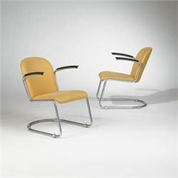 Willem H. Gispen armchairs, pair
