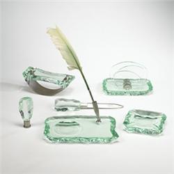 Fontana Arte six piece desk set