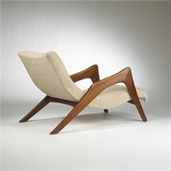 Vladimir Kagan, attribution chaise lounge