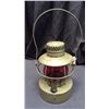 Image 1 : Handelan 8 Day Lantern Property of City of St. Louis water div Red globe marked handelan ST. Louis I