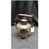 Image 1 : Adlake Railroad Lantern Marked Cnr Clear CNX globe marked Adlake kero CPR Wooden handle that has "Jo