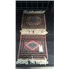 Image 1 : 2 Hand Made Bokara Sample Rugs