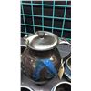 Image 2 : Signed Pottery Set Pitcher And 5 Cups