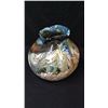 Image 1 : Signed Art Glass Vase 9"T x 10"W
