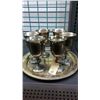 Image 1 : Set Of 6 Cups And Tray International Silver Co