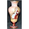 Image 7 : Enamel Setting Lady  Vases Antique French Gilt Metal Mounted And  Hand-painted Enamel Vase. It Has B