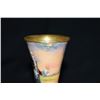 Image 2 : Enamel Standing Gent Vase Antique French Gilt Metal Mounted And  Hand-painted Enamel Vase. It Has Be