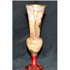 Image 4 : Enamel Standing Gent Vase Antique French Gilt Metal Mounted And  Hand-painted Enamel Vase. It Has Be