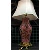 Image 1 : Large French Scenic Enamel Decorated Lamp