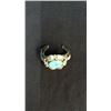 Image 1 : Silver And Turquoise Cuff