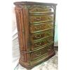 Image 3 : 9pc Michael Amini Signature Series Bedroom Set By Aico. -3 Drawer Dresser and Mirror with side  cabi