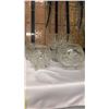 Image 1 : Collection Of Four Crystal Pieces 3 footed vases one vase with handles