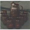 Image 1 : Cranberry Pitcher And 8 Cups
