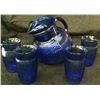 Image 1 : Blue Pitcher And 4